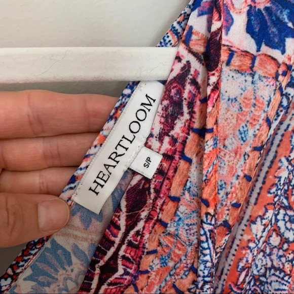 Heartloom X Revolve Lilah Paisley Printed Boho Romper Size Small - Picture 4 of 10